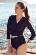 Nicolina Long Sleeve Ballet Wrap Rash Top